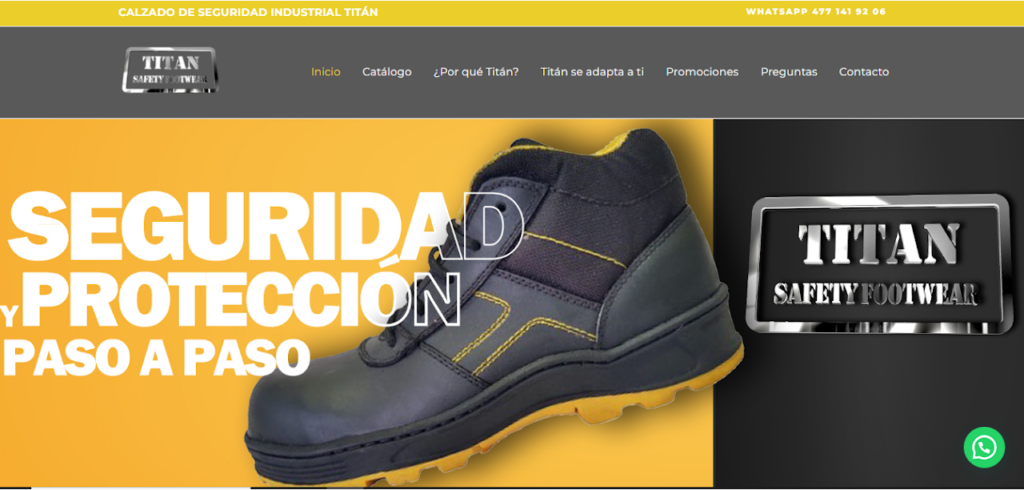Portafolio diseño web León Gto: tienda online Calzado Titán